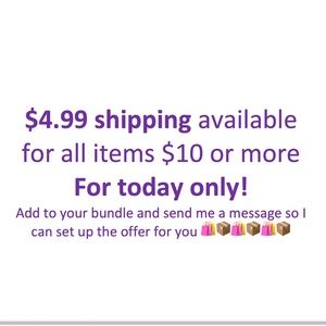 $4.99 shipping for today only!